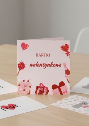 Kartki walentynkowe do kolorowania dla dzieci – PDF do druku (różne wzory)