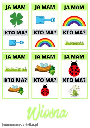 Gra edukacyjna „Ja mam, kto ma?” – WIOSNA