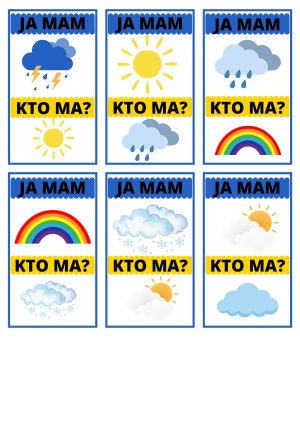 Gra edukacyjna „Ja mam, kto ma?” – POGODA