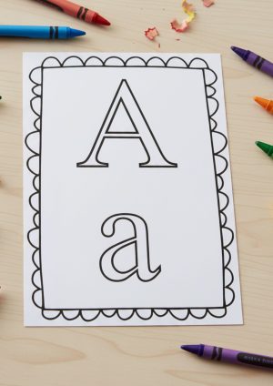 Litery drukowane do kolorowania | PDF do druku za darmo