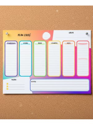 Tygodniowy plan zajęć dla nauczyciela grupy przedszkolnej pdf