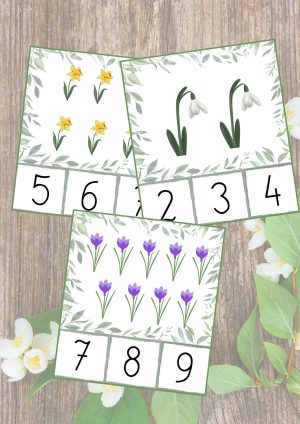 Wiosenna matematyka – karty klamerkowe PDF za darmo (10 kart)