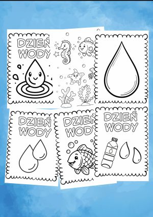 Dzień wody kolorowanki do druku za darmo (PDF)