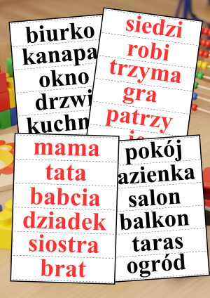 Karty do czytania globalnego PDF do druku | 180 kart