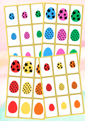 Karty logiczne do klasyfikacji – pisanki (PDF do druku) – 36 kart