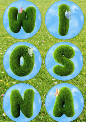 Napis „Wiosna” do druku PDF za darmo