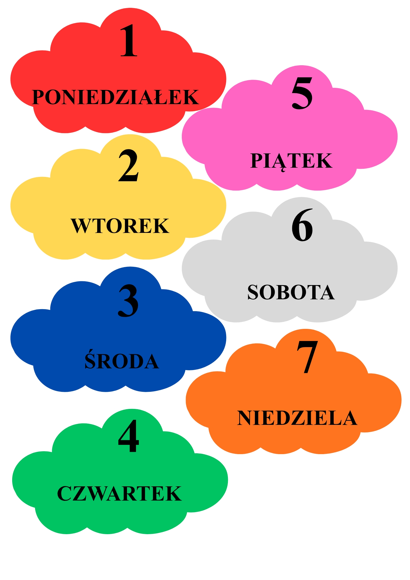 Kalendarz do sali przedszkolnej pdf do druku - obrazek 4