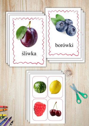 Obrazki z owocami do druku