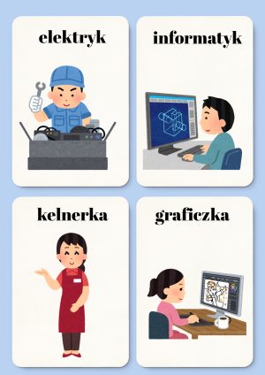 Karty z zawodami do druku PDF – 41 zawodów  + karty z atrybutami | Materiały edukacyjne dla dzieci - obrazek 1